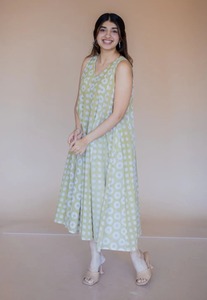 100% vestido de verano de algodón puro con estampado Floral tejido hecho a mano Elegante ropa de verano informal perfecto personalizado novia regalo de boda venta - Product Image 3