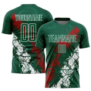 Maillot de football unisexe grande taille Nouveau style avec logo OEM Uniformes de football personnalisables pour équipes adultes - Product Image 4