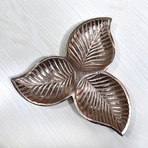 Handmade Eco Friendly Aluminum Traditional Pattern Bronze Decorative Trays is a decorative tray that is handmade - Product Image 3