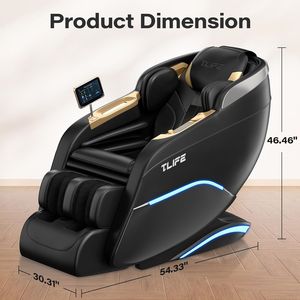 Massage <b>Chair</b> Zero Gravity Massage <b>Chairs</b> Full Body Recliner Touch Screen Foot Rollers Airbags Bluetooth Body Scan Thai Stretch - Product Image 2