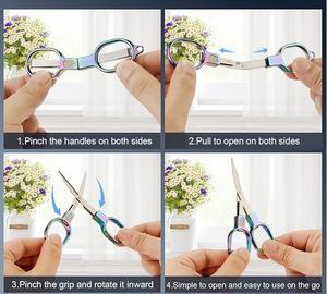 Herramienta de Cuidado de Uñas de Alta Calidad, Tijeras para Cutículas Duraderas con Hoja de Acero Inoxidable y Punta Afilada, Belleza - Product Image 5