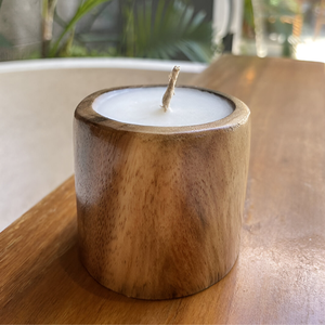 Bougeoirs en bois avec couvercles bocaux à bougies artisanaux de qualité supérieure pour la décoration de Noël de mariage à la maison à faible coût - Product Image 3