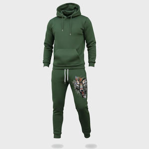 Ensemble de vêtements de sport unisexe à coupe classique, couleur personnalisée, pour hommes, sweat-shirt et pantalon de survêtement élégants, lavage à l'acide, sublimation, écologiques, séchage rapide - Product Image 5