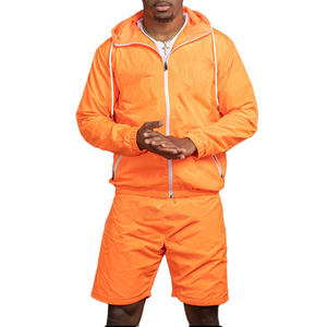 Ensemble veste et short coupe-vent en nylon et polyester personnalisé pour homme pour le printemps 2026 - Product Image 1