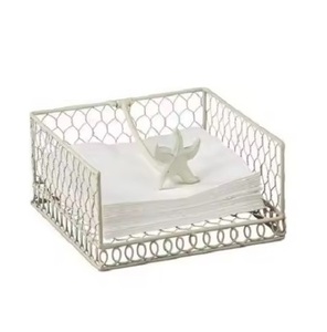 Porte-serviettes en métal moderne et élégant pour décor de salle à manger ou de café à la maison - Product Image 1