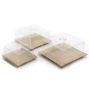 รูปร่างและขนาดที่กําหนดเองถาดโลหะหรูหราทําด้วยมือพร้อมชุด 3 ชิ้นสําหรับงานแต่งงานและกิจกรรมต่างๆ ถาดเสิร์ฟอาหารในอินเดีย - Product Image 1