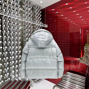 Veste matelassée en duvet d'oie pour homme, sur mesure OEM, 100% nylon, rembourrage en duvet d'oie, 90% duvet de canard blanc, duvet d'oie - Product Image 3