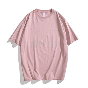 Camisetas de estilo Hip Hop de gran tamaño unisex logotipo personalizado estampado 100% algodón orgánico hombro caído listo para enviar para hombres - Product Image 4