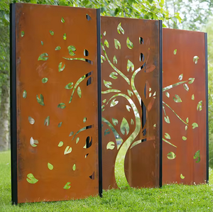Cercas de Jardín y Biombos Decorativos de Acero Corten - Estilo Europeo, Impermeables, Ecológicos, con Modelado 3D - Product Image 2