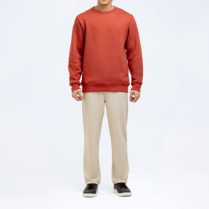 Sweat-shirt pour homme en coton de qualité supérieure aux couleurs vives et à coupe surdimensionnée Pull polyvalent pour les jours froids et les looks à la mode - Product Image 3