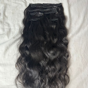 Unprocessed Natural Wave <b>Curly</b> Raw Remy Black Women <b>Hair</b> Bundles Machine Double Weft Double Drawn Ends Human <b>Hair</b> <b>Extensions</b> - Product Image 1