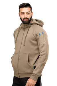 Sweat à capuche en polaire confortable et douillet, fermeture éclair robuste, unisexe, hiver, extérieur, respirant, léger, séchage rapide - Product Image 3