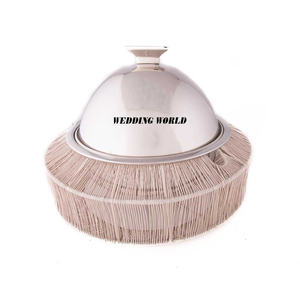 Chauffe-plats perlé fini blanc Casserole de créateur faite à la main de haute qualité Meilleure vente en gros Nouveau Hotpot en métal - Product Image 3