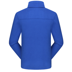 Chaqueta de lana con cuello redondo y cremallera completa sólida de 330 gramos de peso con logotipo personalizado para hombres y mujeres - Product Image 5