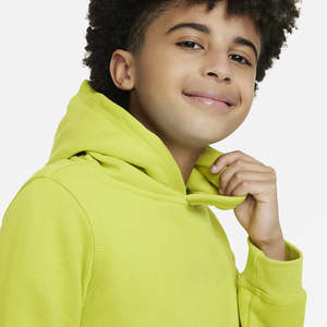 Alta calidad 2025 100% algodón niños sudaderas con capucha manga larga otoño grueso bordado liso teñido sudadera al por mayor - Product Image 6