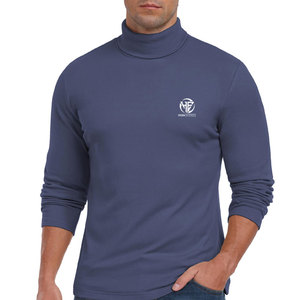 Lightweight Knit Fabric Flexible High <b>Neck</b> Pullover for Daily Travel and Street Style <b>Men</b> <b>Turtle</b> <b>Neck</b> Shirt - Product Image 1