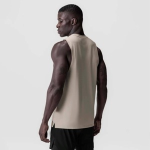 Wholesale Men's Plus Size Formal Gym Tank <b>Tops</b> Breathable 100% Cotton Cartoon Pattern Workout <b>Tops</b> Heat-Transfer Printing - Product Image 2