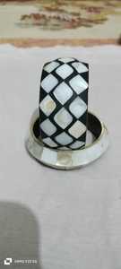 Bracelets en tungstène nacre élégants sur mesure avec breloque bouddhiste plaquée rhodium noir scintillant lumineux pour n'importe quelle tenue - Product Image 4