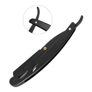 Maquinillas de afeitar profesionales para hombres, mango elegante de acero inoxidable, maquinillas de afeitar de barbero de tamaño personalizado, maquinillas de afeitar de salón de garganta de corte recto - Product Image 4