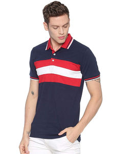 Polo en coton blanc à motif solide pour hommes, très bon marché, vente en gros, dernier modèle avec impression numérique, tissu tricoté - Product Image 2