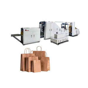 Máquina de fabricación de bolsas de papel de fondo cuadrado completamente automática de alta calidad para bolsa de papel Kraft cuadrada - Product Image 1
