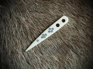 Aguja de Bordar de Cuerno de Búfalo, Aguja de Bordar Puntiaguda para Lana y Hilo, Accesorio de Costura Duradero para Tufting y Costura - Product Image 3