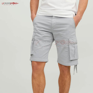 Pantalones cortos Cargo clásicos para hombre con cierre de botón y bolsillos laterales Pantalones cortos Cargo para hombre con bolsillos laterales y traseros - Product Image 3
