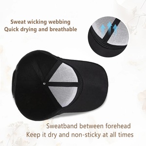 หมวกเบสบอลกันแดดกลางแจ้งใช้ได้ทั้งชายและหญิงหมวกเวลเลสปรับได้สีพื้น - Product Image 6