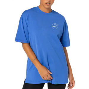 OEM Unisex de alta calidad con diseño de logotipo personalizado de peso pesado 100 _ algodón hombro caído Camiseta holgada gimnasio camiseta Unisex de gran tamaño - Product Image 6