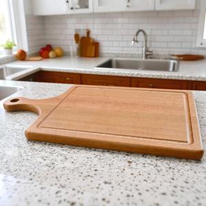 Ensemble de 2 planches à découper en bois de qualité supérieure, fabriquées à la main, planches de préparation alimentaire de haute qualité pour les cuisines modernes, en provenance d'Inde - Product Image 4