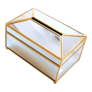 Caja de pañuelos de acrílico transparente, organizador de servilletas de acrílico transparente personalizado con cubierta, precio al por mayor - Product Image 5