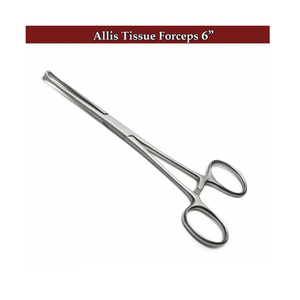 Pinzas Manuales para Tejidos Allis, Juego de Instrumentos de Perforación Quirúrgica Veterinaria, Acero Inoxidable, Aprobado por la CE - Product Image 3