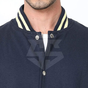 แจ็กเก็ตเบสบอลสำหรับผู้ชายขนาดผู้ใหญ่เสื้อแจ็กเก็ตฤดูหนาวทำจากผ้าขนสัตว์/ผ้าฝ้าย - Product Image 6