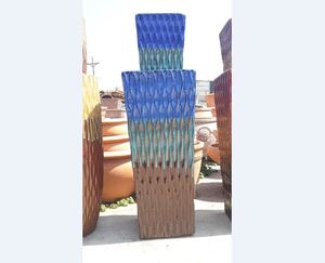 [Leo Nguyen Le] - Vente en gros de pots en céramique gris ronds et hauts pour plantes, pots en céramique pour plantes d'extérieur, grand pot en céramique - Product Image 3