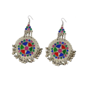 Ensemble de bijoux afghans de style traditionnel faits à la main en matériaux de haute qualité, collier et boucles d'oreilles pour femmes à bas prix - Product Image 3