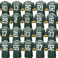 Maillot de football américain brodé Green Bay 2025 unisexe, équipe 36 Butler 21 Stokes 52 Gary Packers, respirant, séchage rapide, adultes