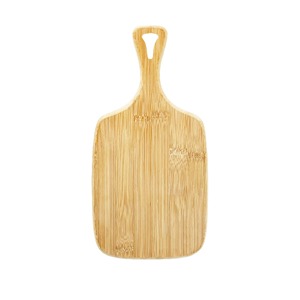 Venta directa de fábrica, precio al por mayor, tabla de cortar de bambú de madera Natural a granel con asa - Product Image 1