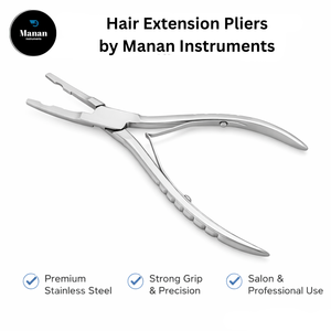 Pinzas Profesionales de Alta Calidad para Extensiones de Cabello de Acero Inoxidable, Herramienta de Salón - MANAN INSTRUMENTS, Color y Logotipo Personalizables - Product Image 6