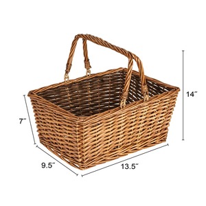 Cesta de mercado de ratán tejida a mano, cesta de almacenamiento al por mayor, hecha en Vietnam - Product Image 2