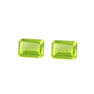 Piedras preciosas calibradas de peridoto natural Piedra de cristal suelta sin tratar con forma de Corte rectangular certificada - Product Image 2