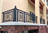 Rampe de jardin extérieure en alliage d'aluminium, style européen, pour villa, balcon, escalier moderne et main courante d'escalier