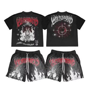 Conjunto de camiseta y pantalones cortos informales para hombre hecho a medida Diseña tu propio MOQ bajo Venta en línea Precio bajo - Product Image 6