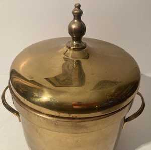 Vintage Brass <b>Ice</b> <b>Bucket</b> Cooler <b>Drinks</b> Beverages Heavy Duty Quality Kitchen Decor - Product Image 3