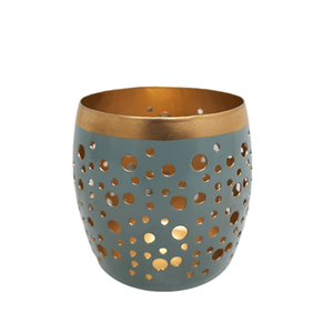 ชุด3เหล็กรอบ Votive สีขาวและสีทองขนาดเล็กคลาสสิกการออกแบบขวดเทียนสำหรับบ้านและงานแต่งงานตกแต่งที่กำหนดเอง - Product Image 4