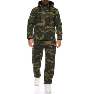 Ensemble de survêtement décontracté en molleton imprimé pour homme, à faible MOQ, avec sweat à capuche zippé et pantalon de jogging à manches longues, idéal pour l'automne - Product Image 6