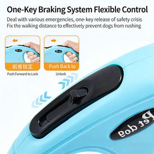 Guinzaglio Retrattile per Cani 3M/5M Resistente ai Morsi, Guinzaglio Automatico per Cani Piccoli e Medi, Regolabile per Facile Passeggiata e Addestramento - Product Image 3