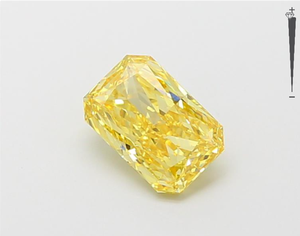 Aniva Jewels IGI Certified Lab Grown Loose Diamonds VS VVS Rectangular Cut in Fancy Yellow Color Certificat inclus - Product Image 1