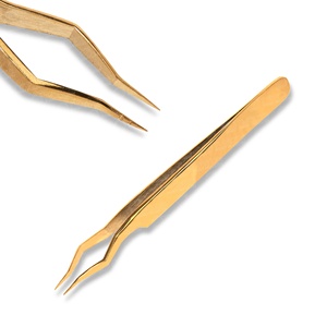 Pince à épiler colorée la plus populaire meilleure vente pince à cils d'isolement réduire la fatigue des mains pour un usage professionnel - Product Image 2