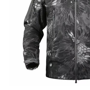 Chaqueta táctica para hombre de alta calidad y precio razonable, chaqueta de invierno suave con forro polar, abrigos ligeros resistentes al agua - Product Image 4