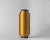 Benang Emas Jepang 1mm UAE Maroko Bordir Emas Tali Polyester Metalik Filamen Tipe Ms Kekuatan Tinggi Anti-Bakteri 150D/3